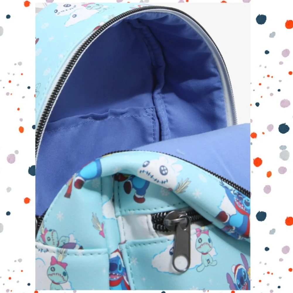 Loungefly Disney Lilo‎ and Stitch Snow Day Mini Backpack and Wallet